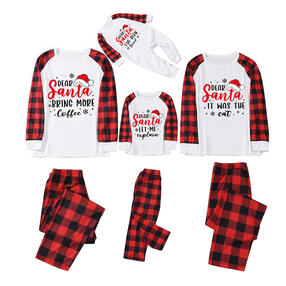 Personalized Dear Santa Group Family Matching Pajamas