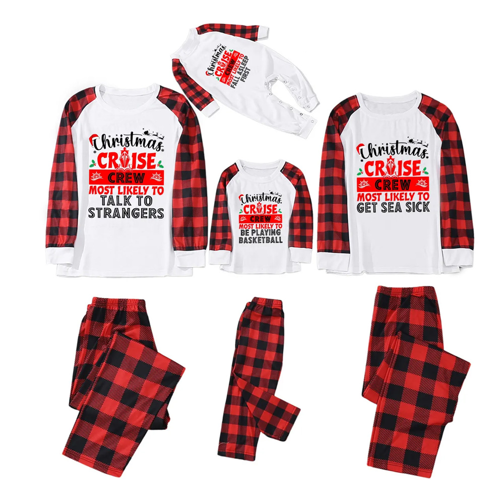 Personalized Christmas Cruise Crew Family Matching Pajamas