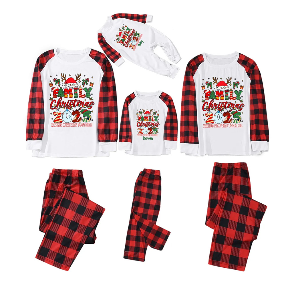 Personalized Christmas Magic 2025 Family Matching Pajamas