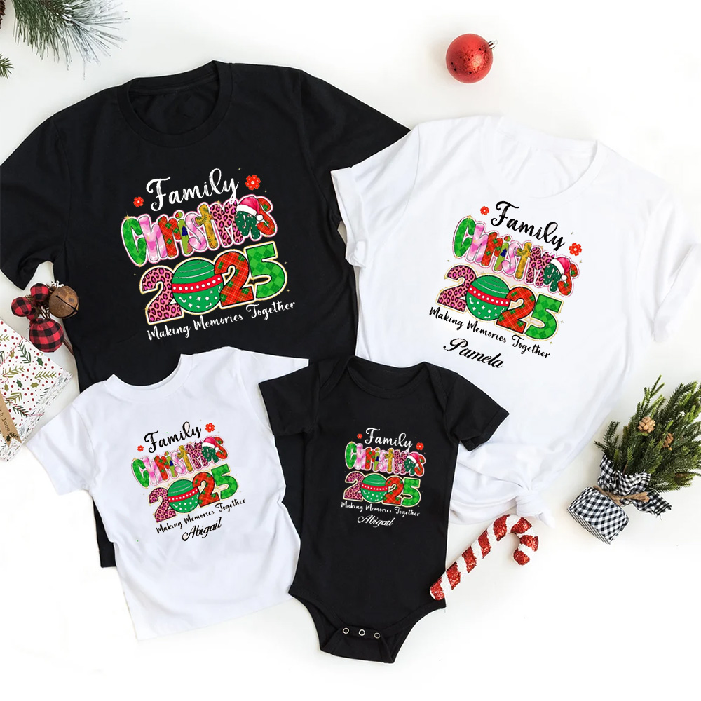 Personalized 2025 Making Memories Together Family Matching T-Shirts
