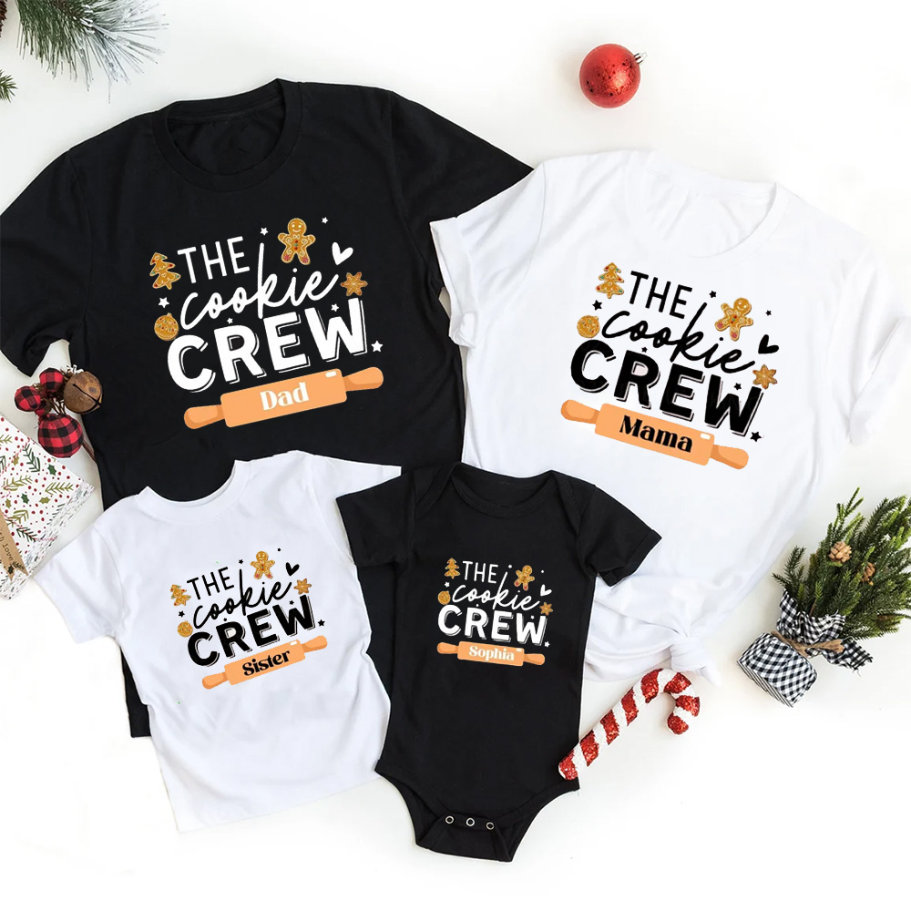 Personalized The Cookie Crew Family Matching T-Shirts