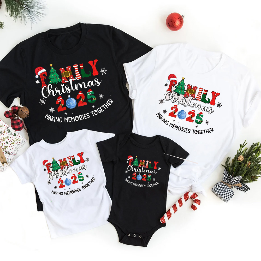 Family Christmas 2025 Matching T-Shirts