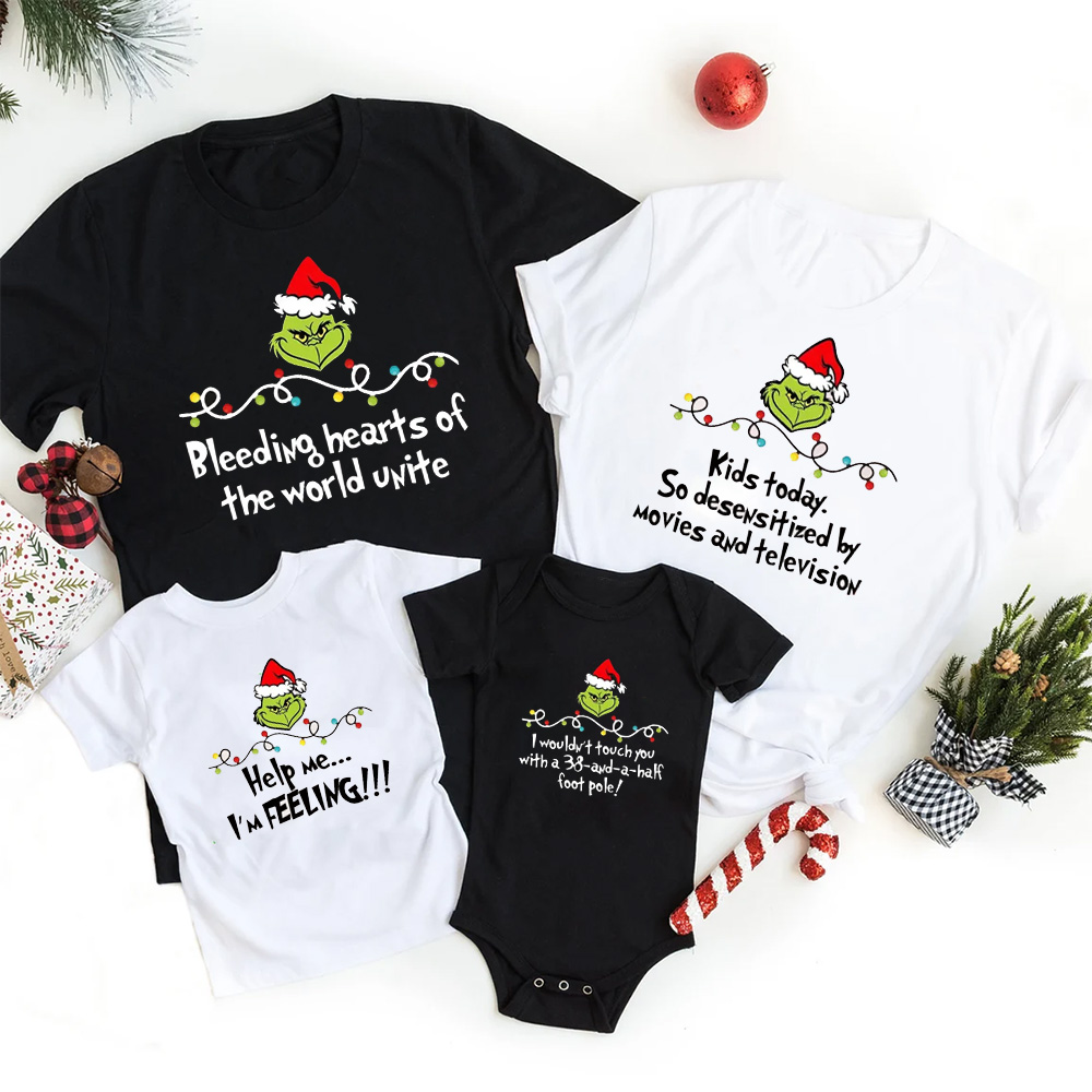 Personalized Sassy Christmas Spirit Family Matching T-Shirts