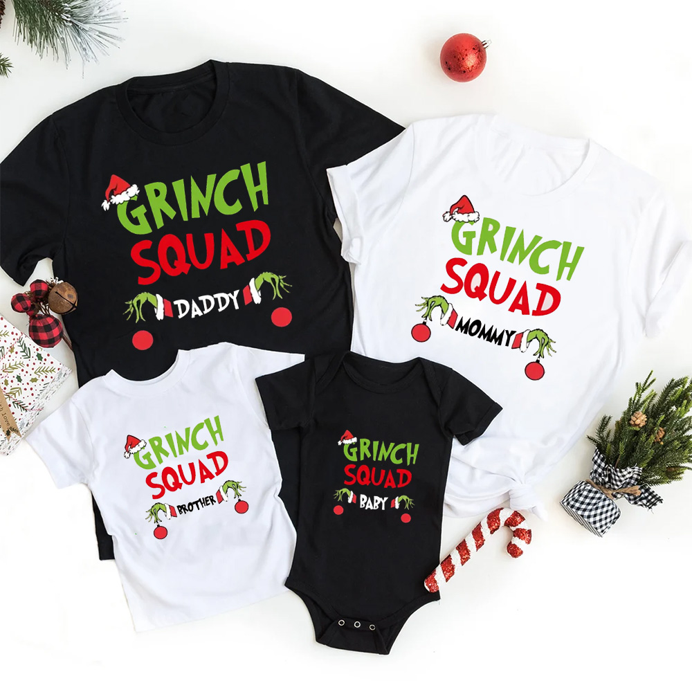 Personalized Cheerful Chaos Squad Family Matching T-Shirts