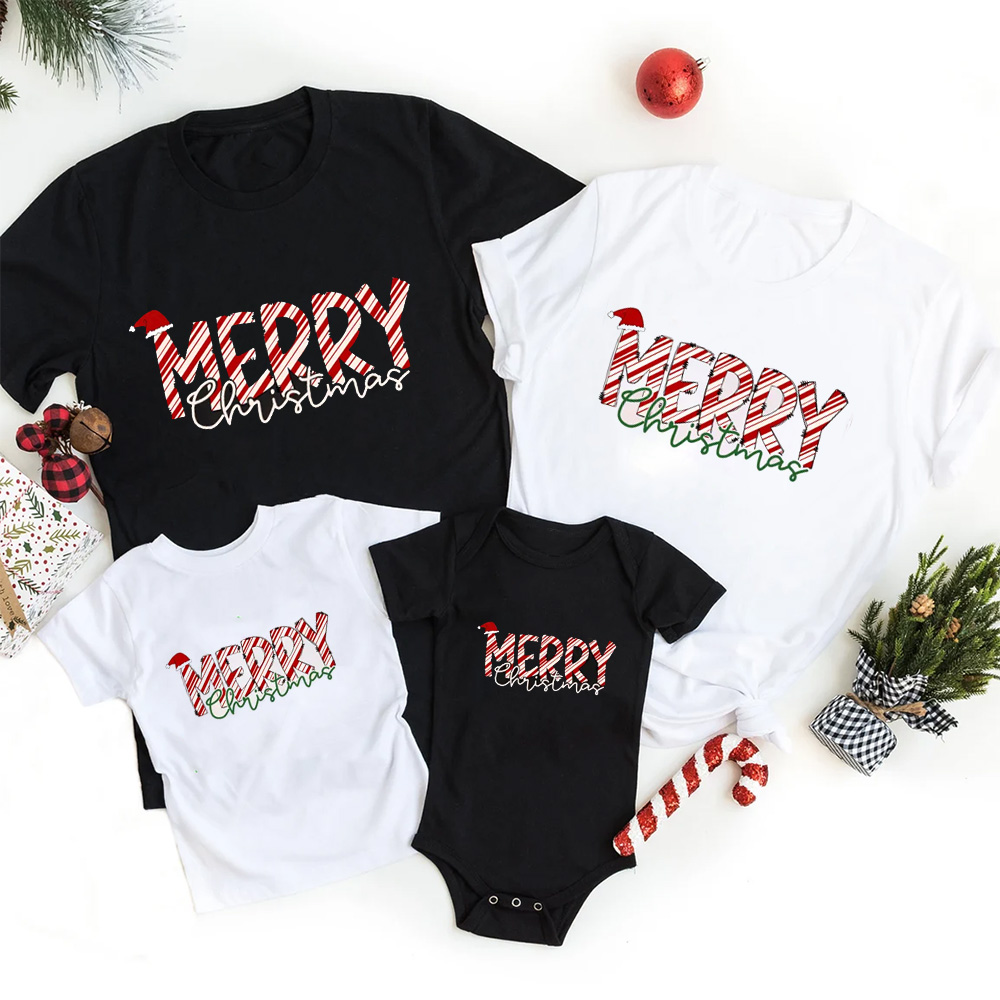 Merry Christmas Family Matching T-Shirts