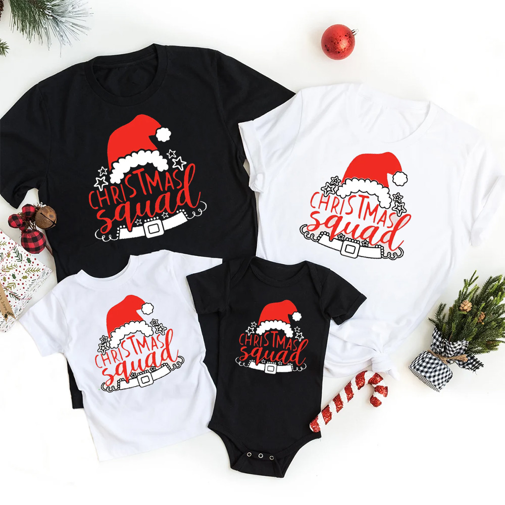 Happy Christmas Squad Family Matching Tees