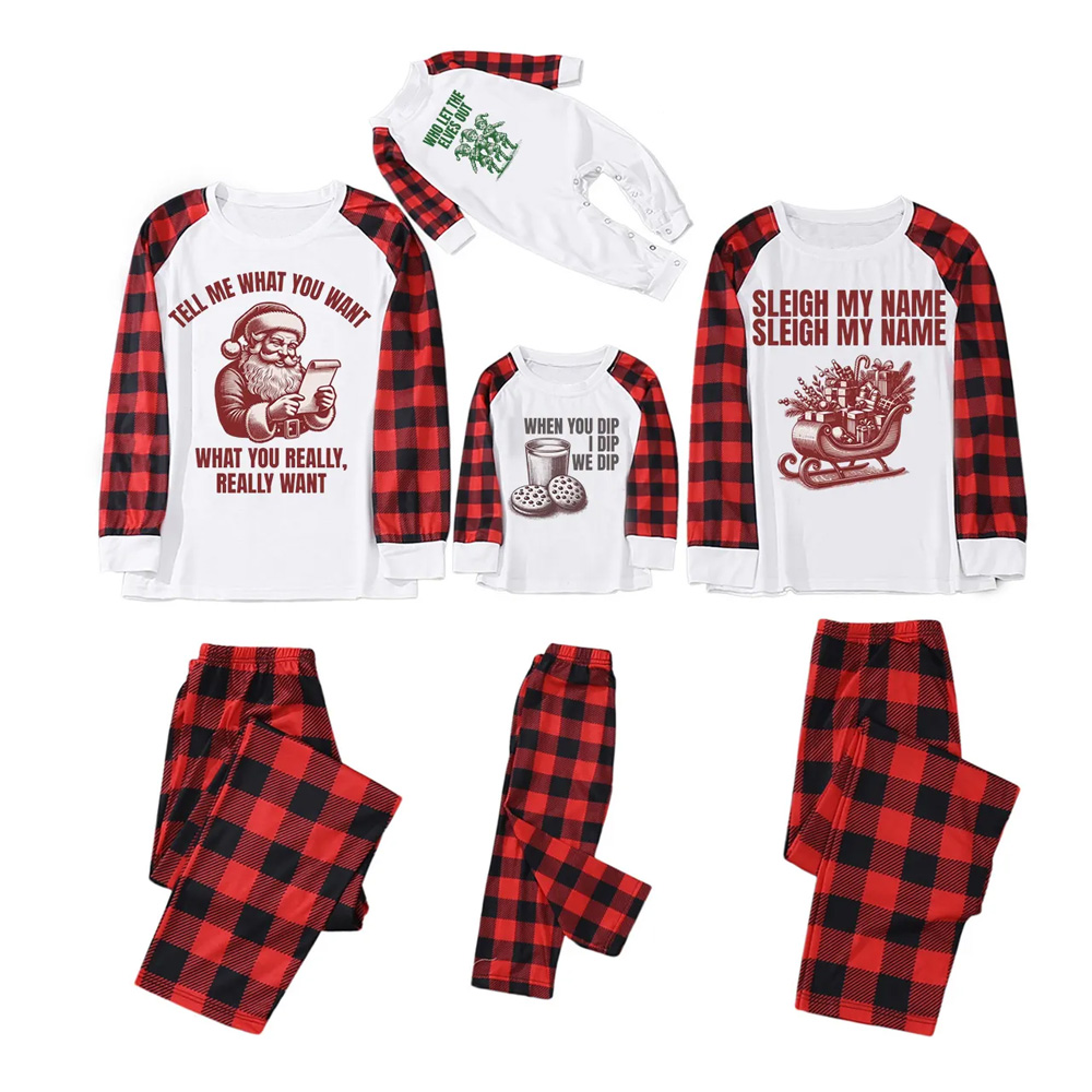 Personalized Jolly Jokes & Cheers Christmas Family Matching Pajamas