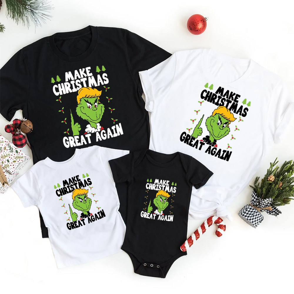 Make Christmas Great Again Family Matching T-Shirts