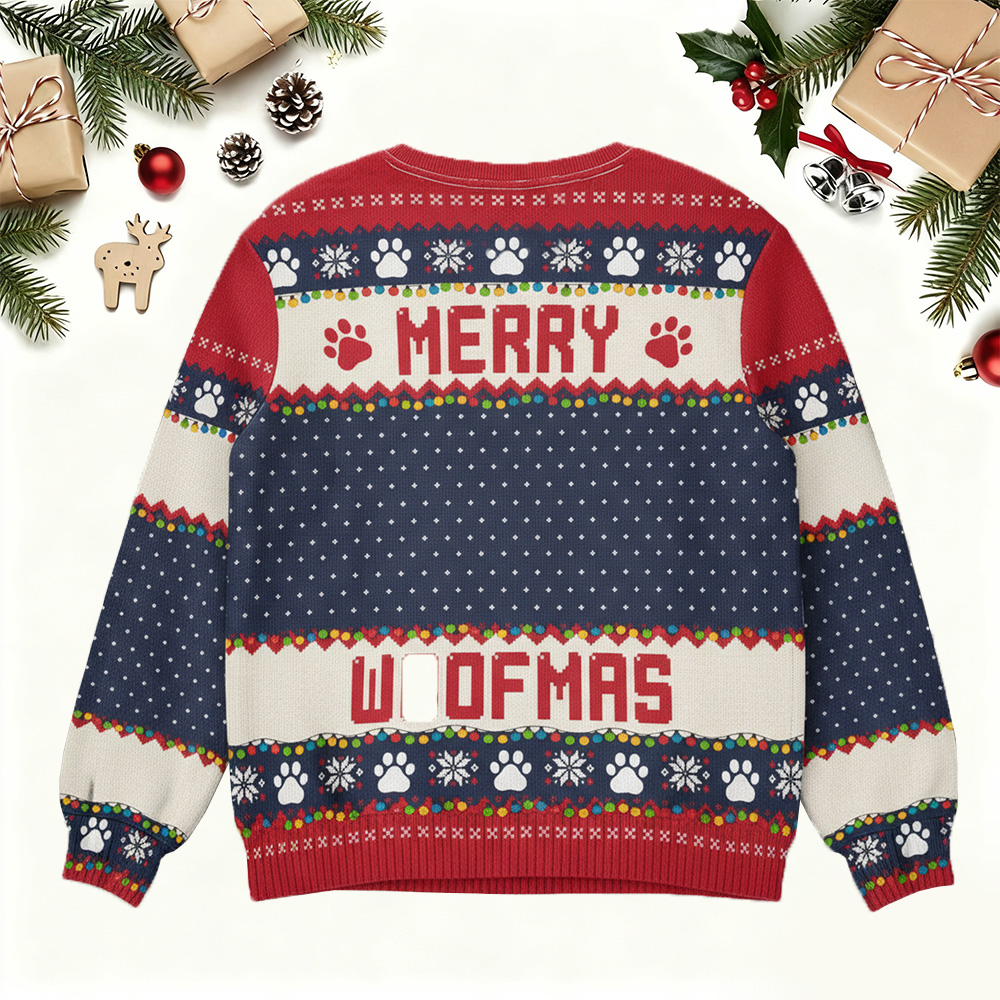 Personalized Pet Photo Christmas Ugly Sweater