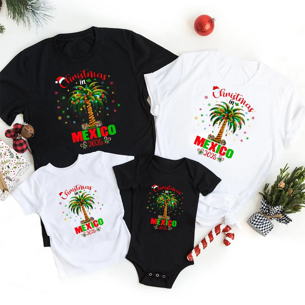 Personalized Christmas Trip 2025 Family Matching T-Shirts