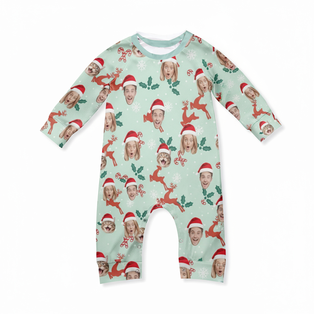 Personalized Photo Christmas Family Pajama Set