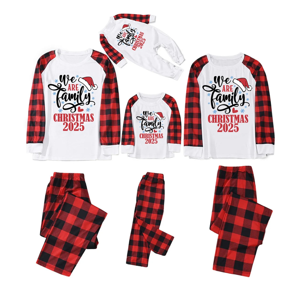 2025 We Are Family Christmas Reunion Matching Pajamas