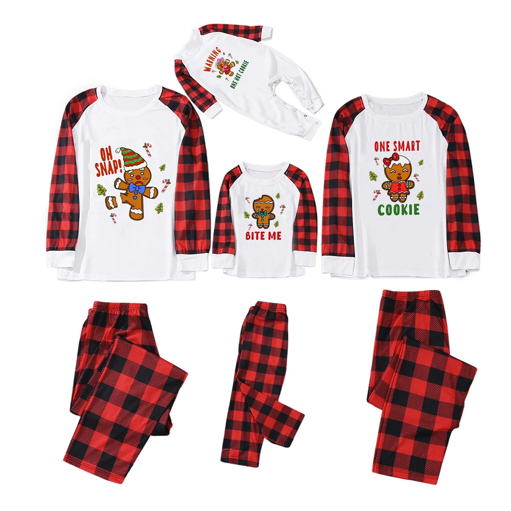 Funny Ginger Christmas Cake Man Matching Pajamas For Family
