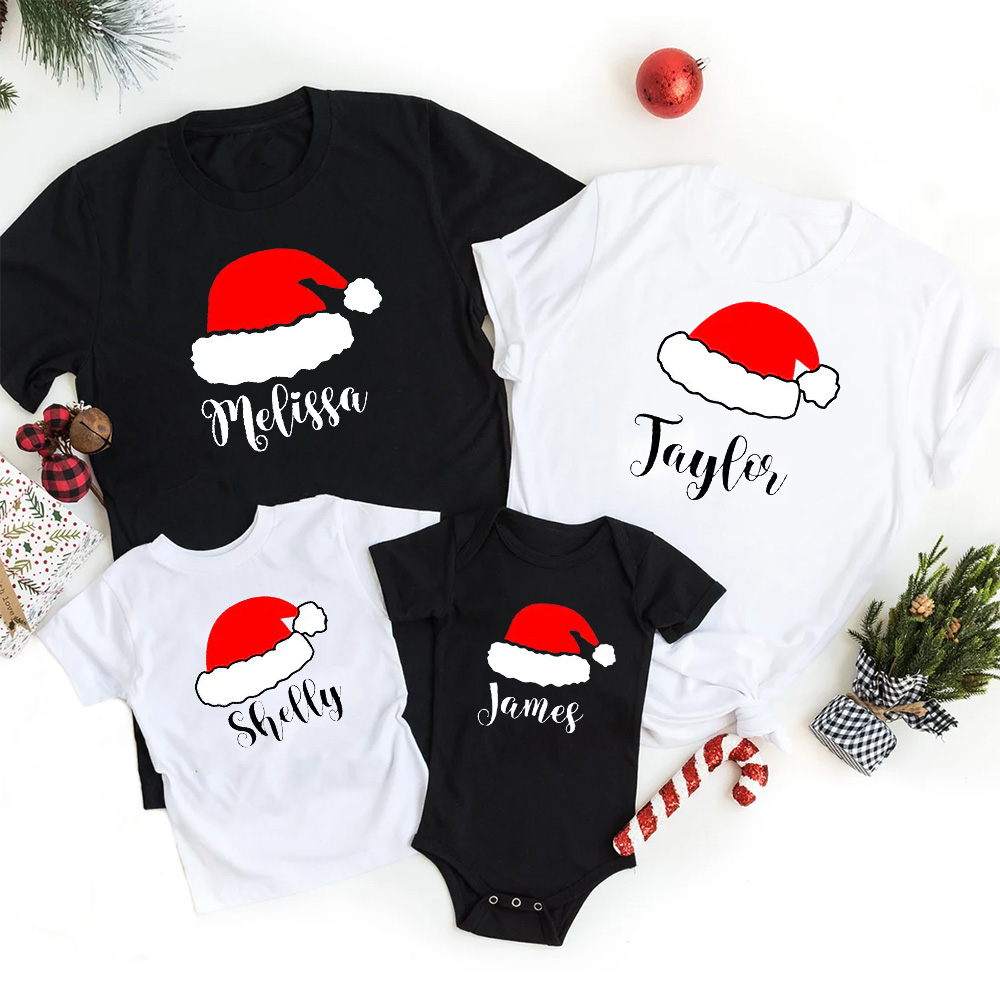 Personalized Family Christmas Pajama Shirts