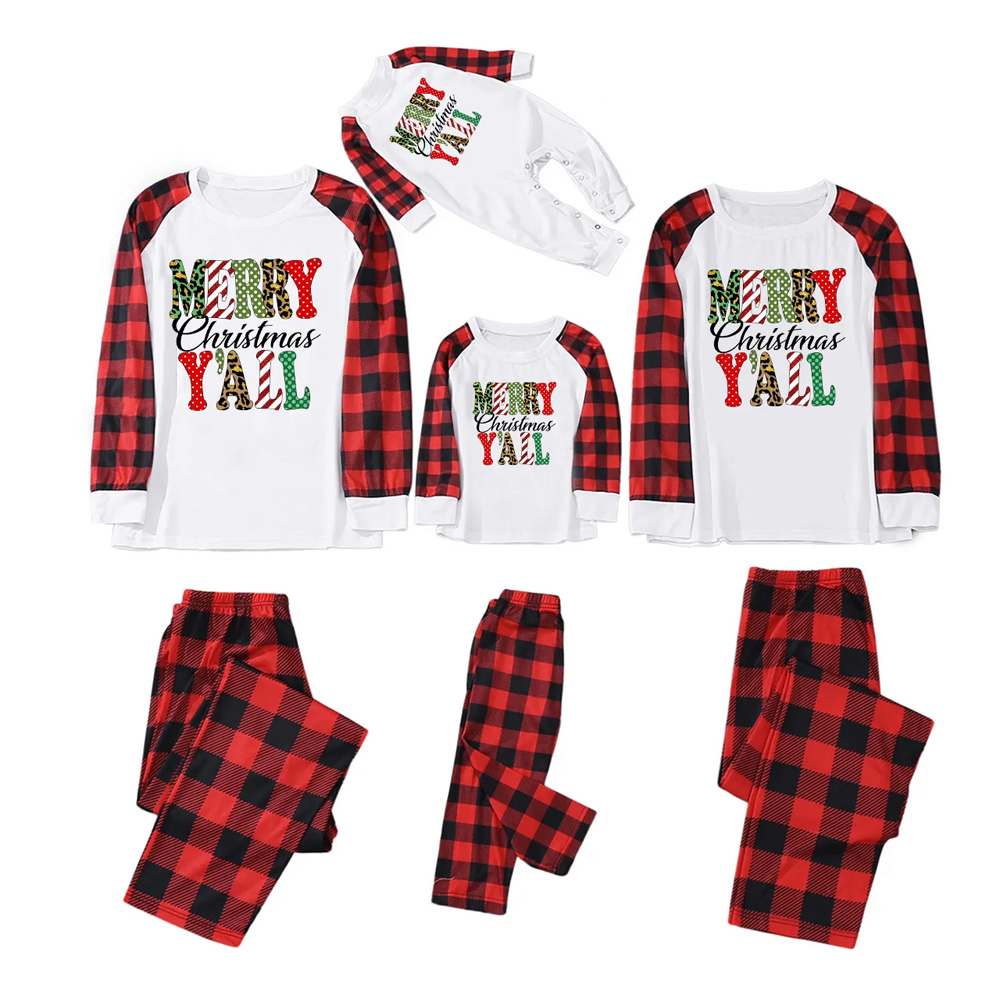 Merry Christmas Y'all Family Matching Pajamas