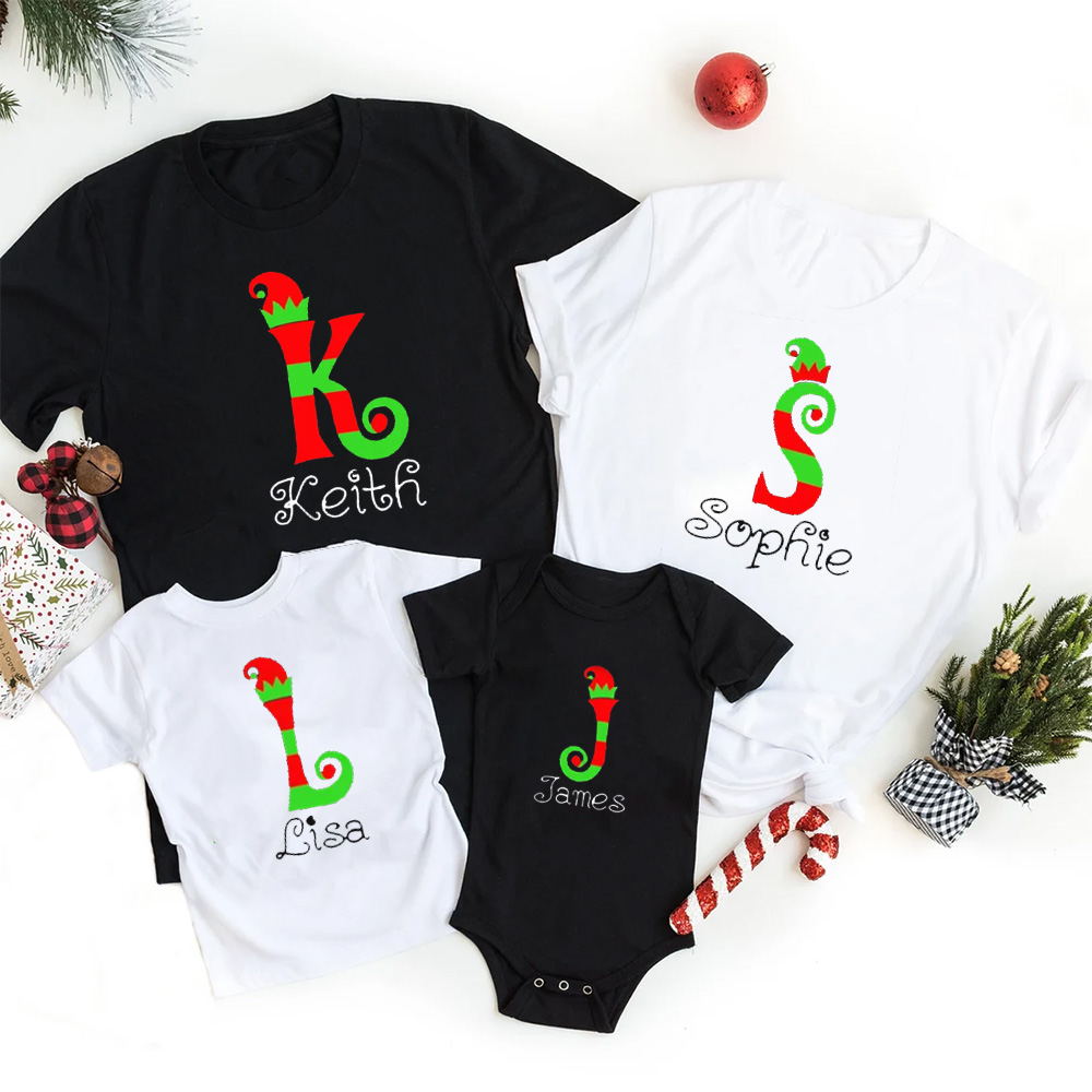Personalized Christmas Gift Tees For Family Members