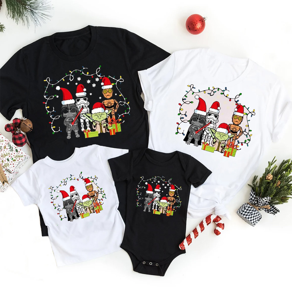 Fighting Characters Christmas Matching T-Shirts