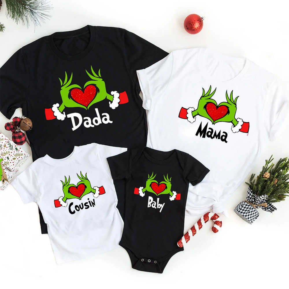 Personalized Merry Mischief Makers Christmas Family Matching T-Shirts