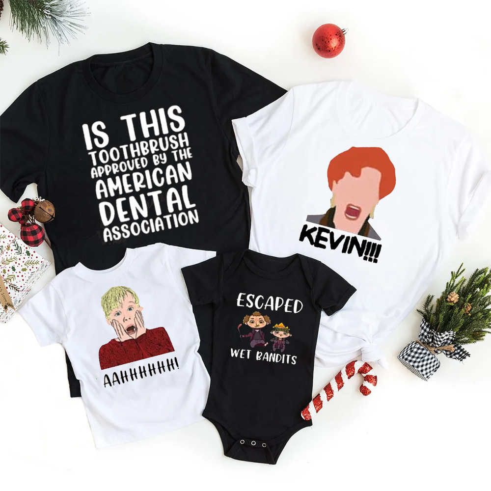 A Holiday Classic Movie Quotes Christmas Family Matching T-Shirts