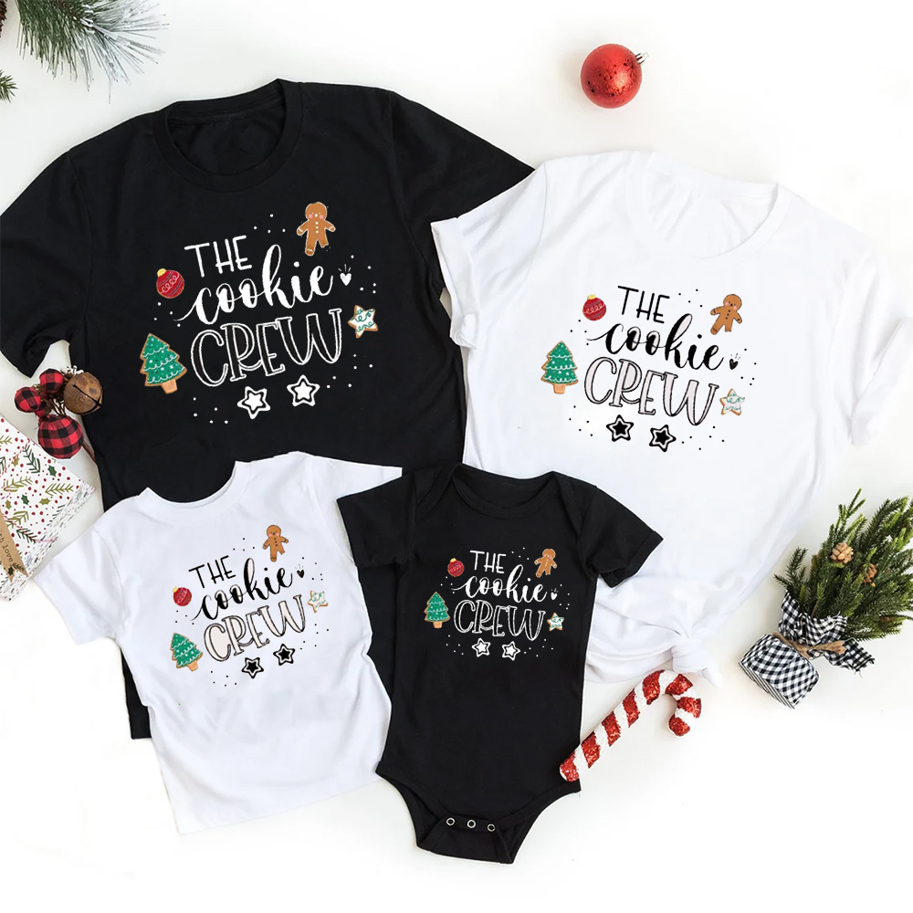 The Cookie Crew Christmas Family Matching T-Shirt
