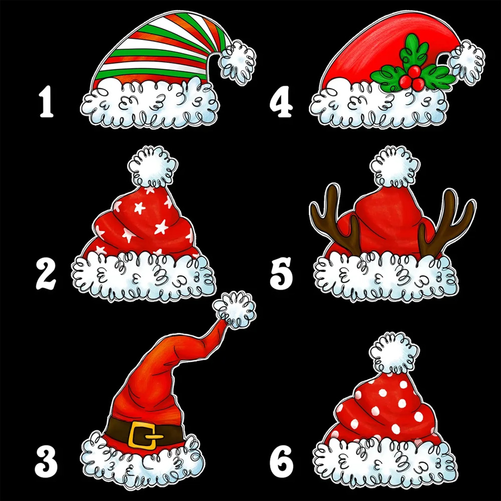 Personalized Cute Christmas Hat With Customized Name Matching Pajamas