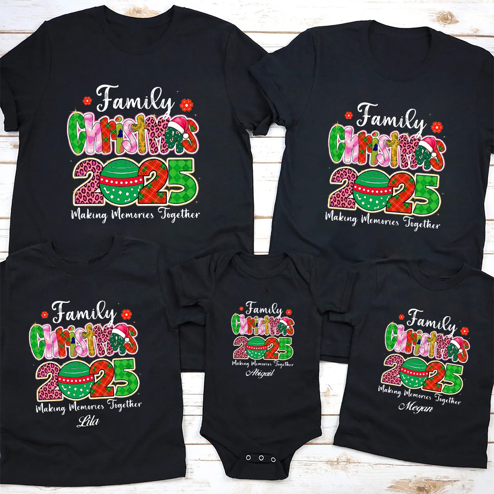 Personalized 2025 Making Memories Together Family Matching T-Shirts