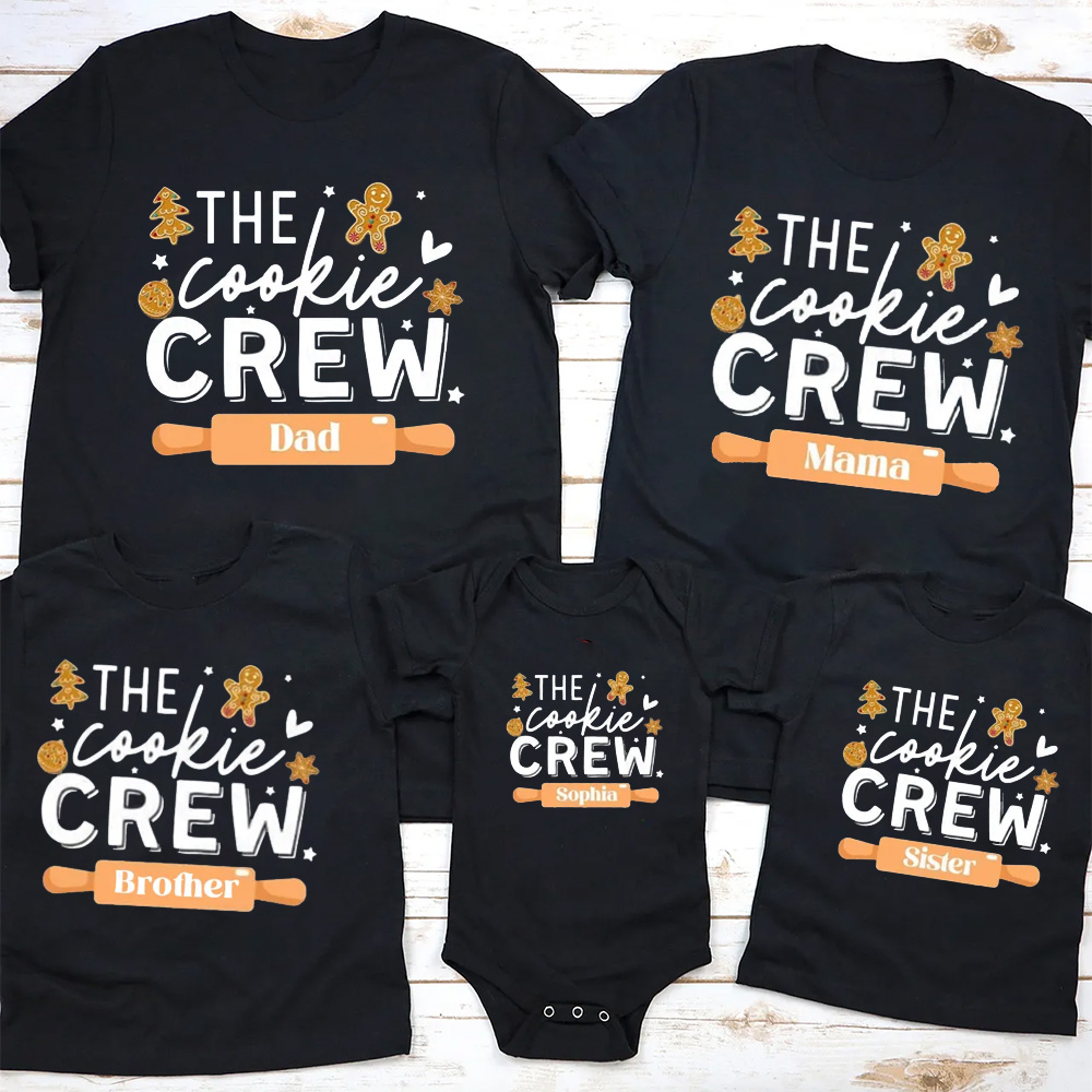 Personalized The Cookie Crew Family Matching T-Shirts