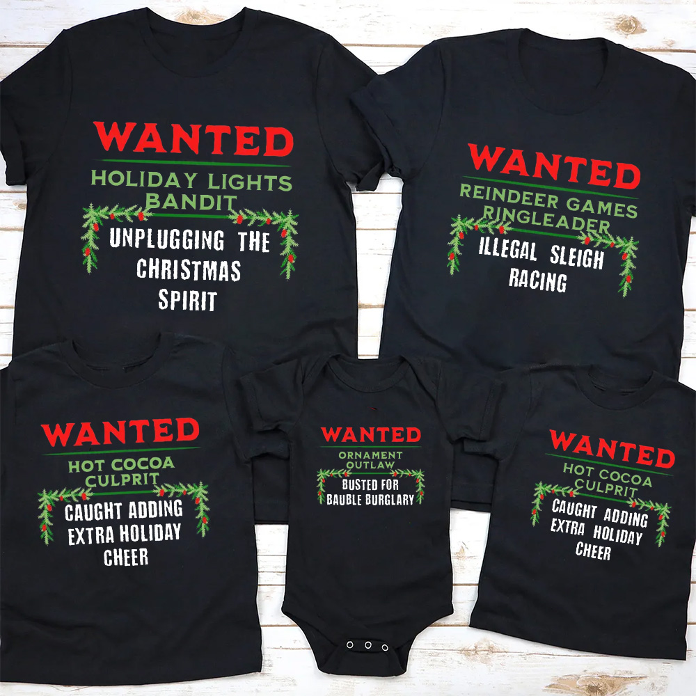 Personalized North Pole Correctional Family Matching T-Shirts