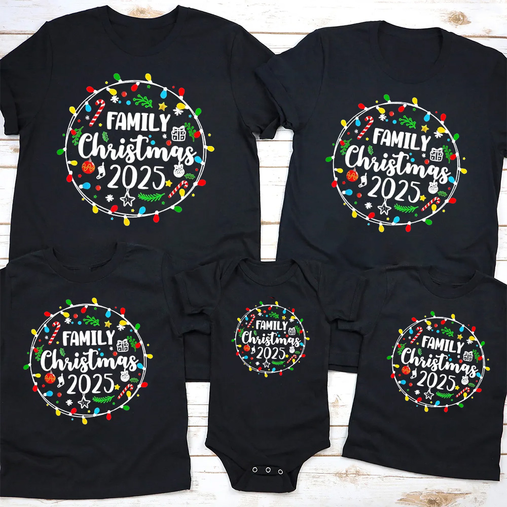 Cherished Moments 2025 Christmas Family Matching T-Shirts