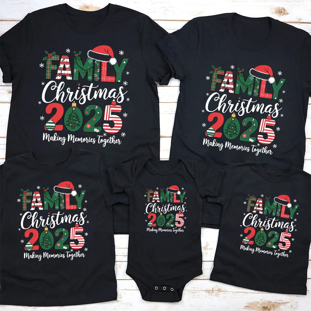 2025 Christmas Family Matching T-Shirts