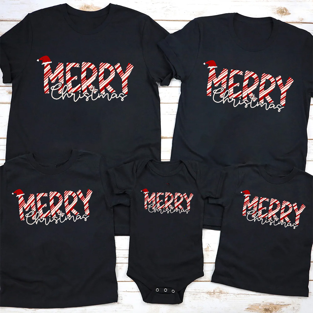 Merry Christmas Family Matching T-Shirts