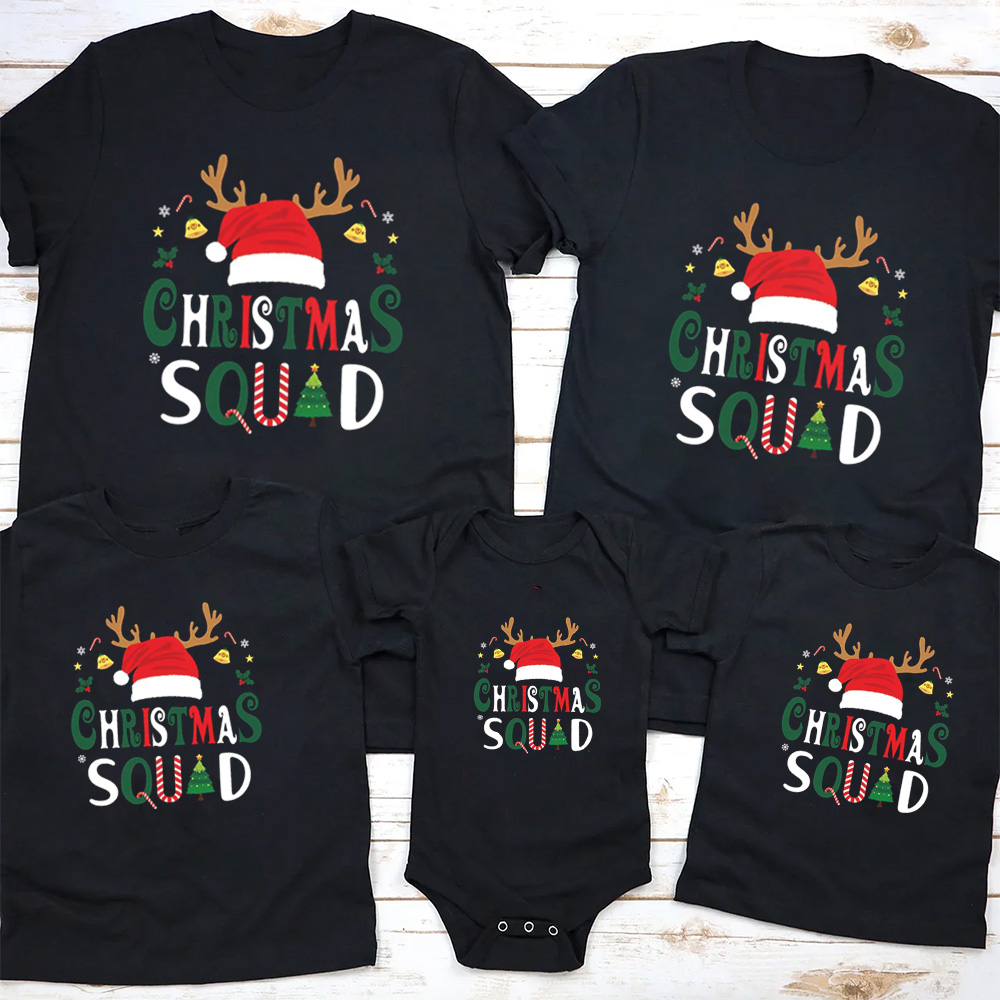 Christmas Squad Family Matching T-Shirt