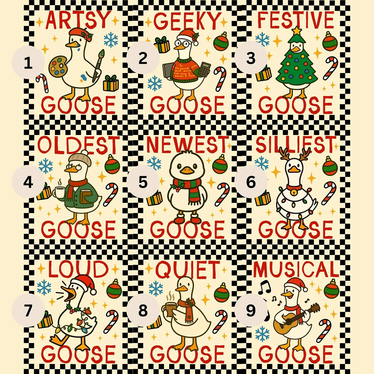Personalized Goose Christmas Family Matching Pajamas