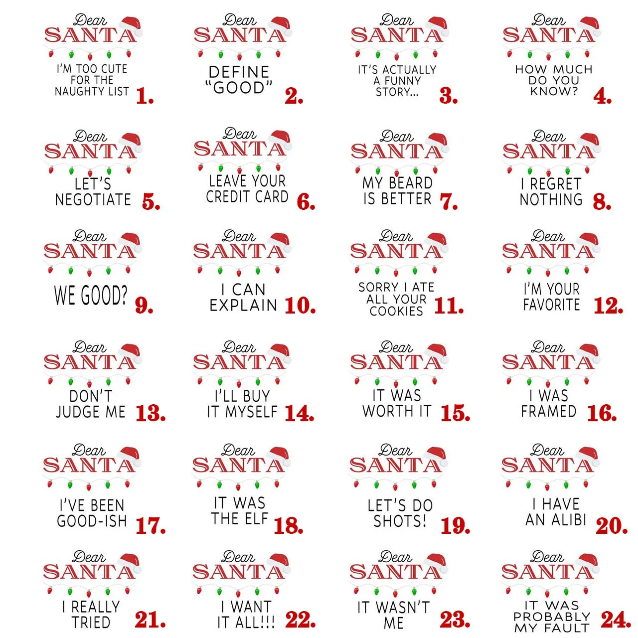 Personalized Dear Santa Christmas Family Matching Pajamas