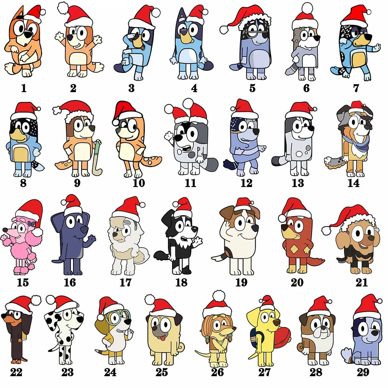Cartoon Dog Light Ring Christmas Family Matching Pajamas