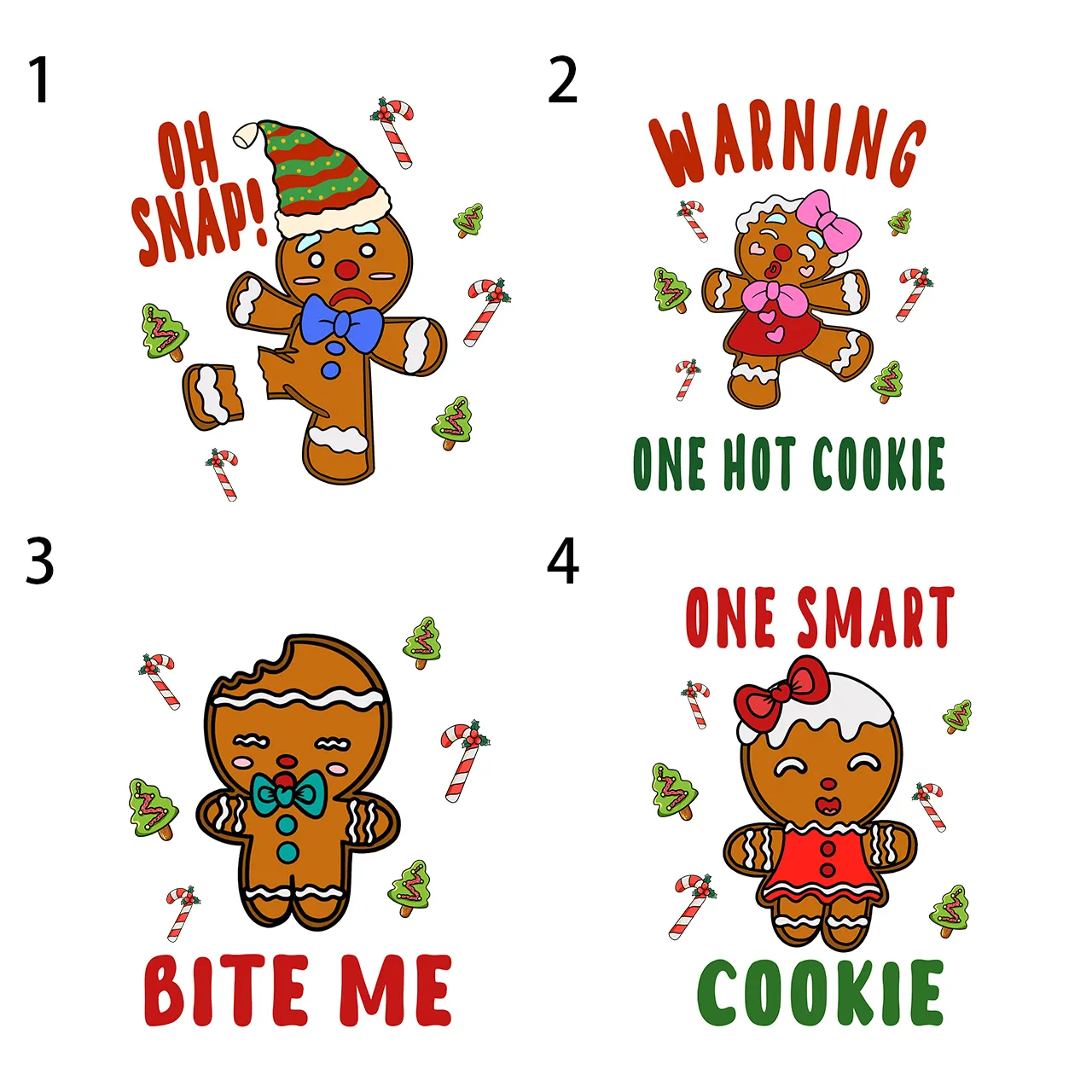 Funny Ginger Christmas Cake Man Matching Pajamas For Family