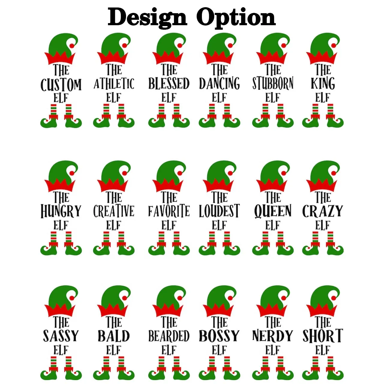 Personalized Christmas The Elf Family Matching Pajamas
