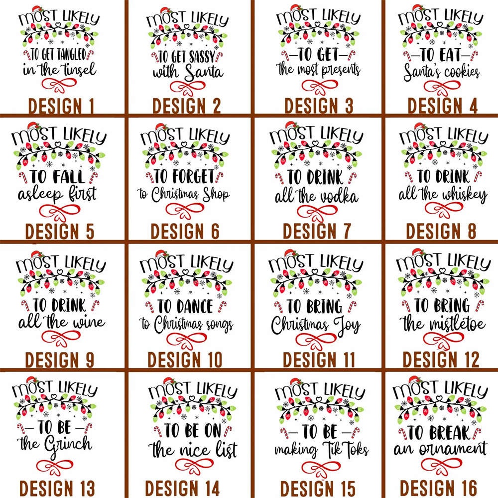 64 Quotes Most Likely And Custom Christmas Family Matching Pajamas