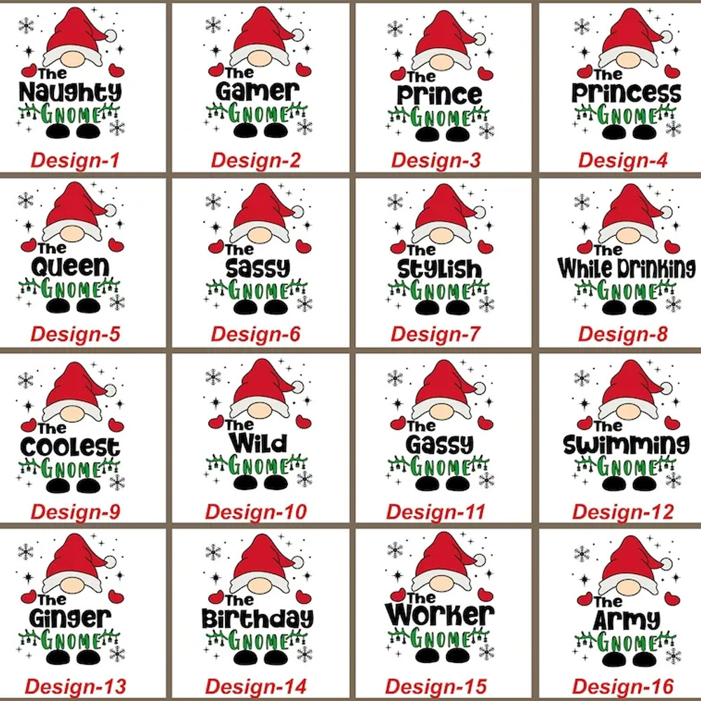 Christmas Custom Gnome Matching Pajamas