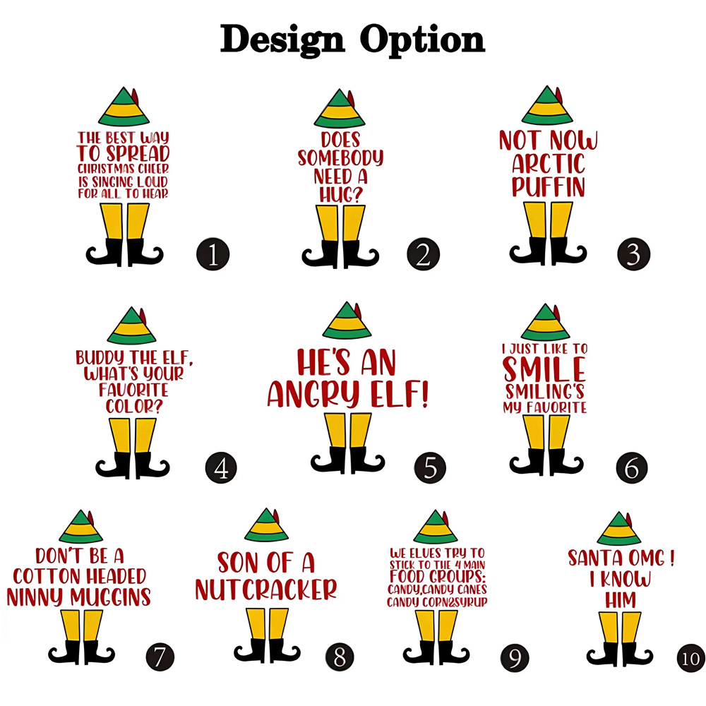 Elf Movie Quotes Christmas Family Matching Blue Pajamas