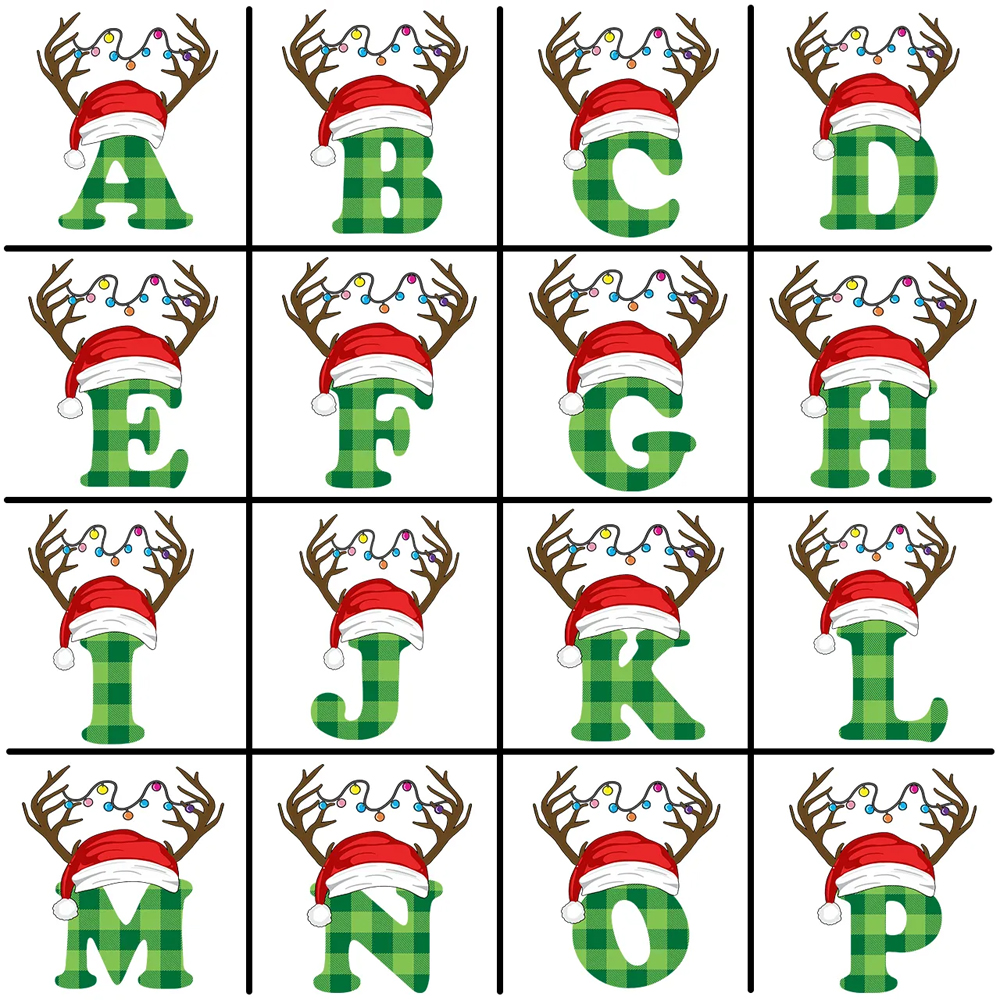 Personalized Monogrammed Christmas Family Matching Pajamas