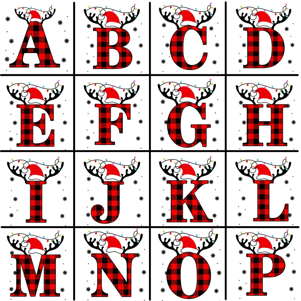 Personalized Elk Monogram Christmas Family Matching Shirt