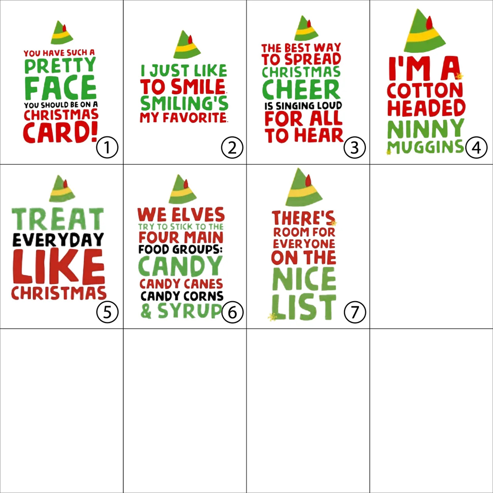 Personalized Cute Elf Family Christmas Pajamas