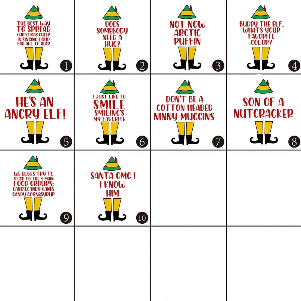 Elf Movie Quotes Christmas Family Matching Shirt