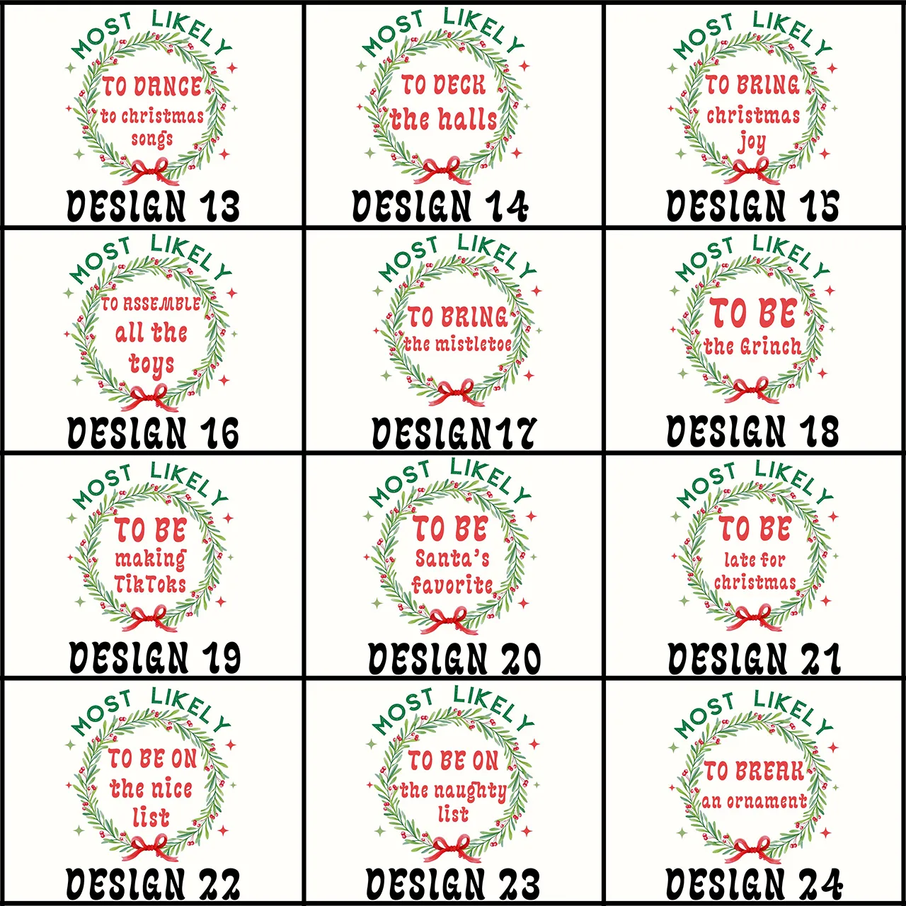 59 Quotes Custom Florals Design Most Likely To Christmas Shirts