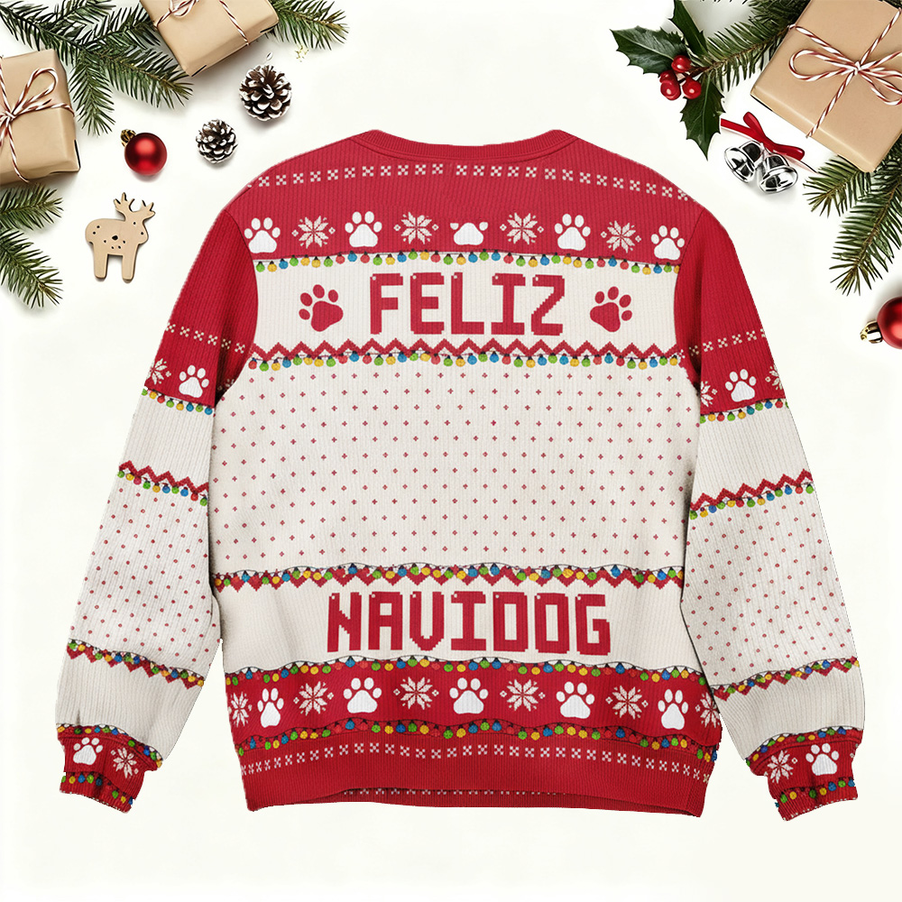 Personalized Pet Photo Christmas Ugly Sweater