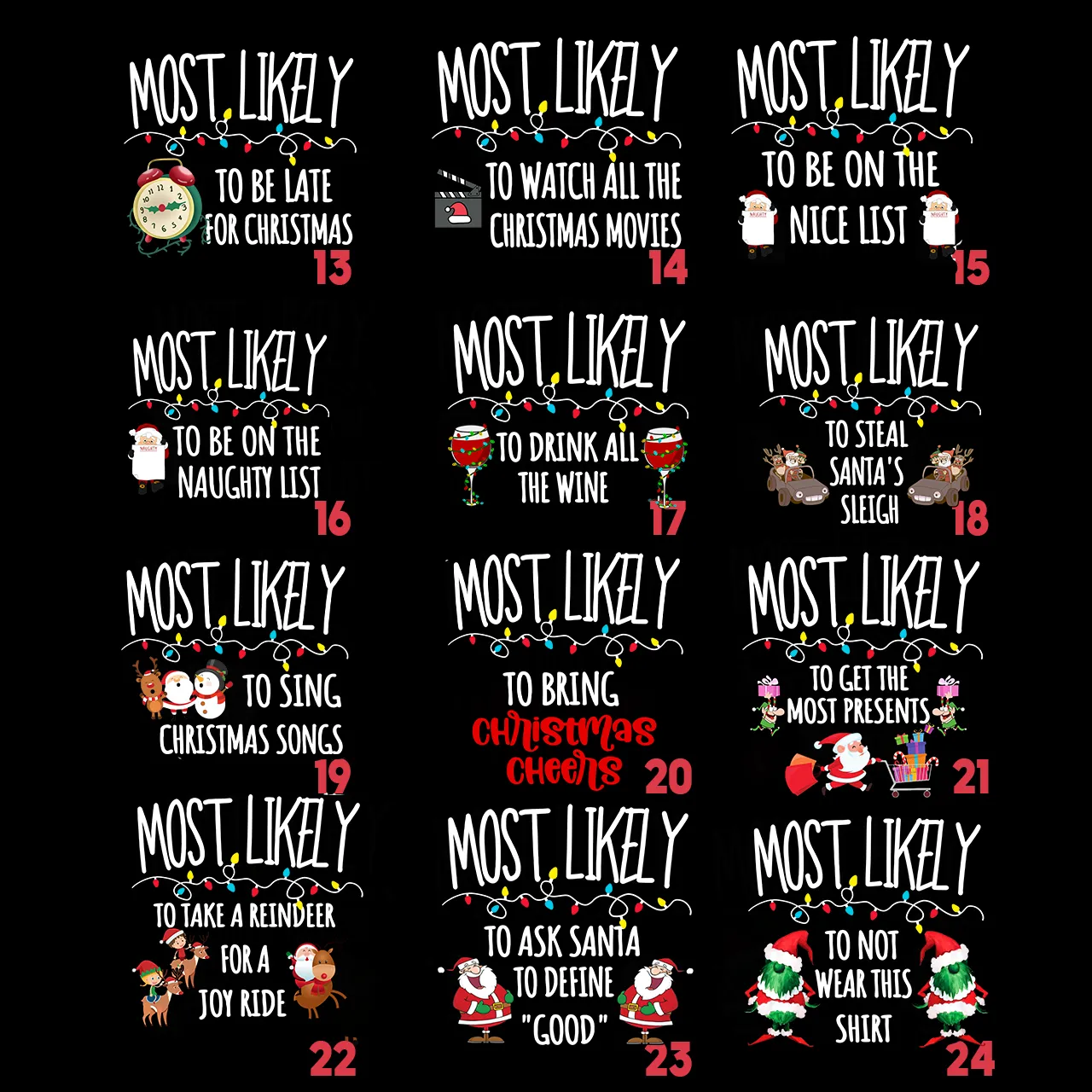 Emoticons Most Likely To Funny Christmas Pajamas For Family