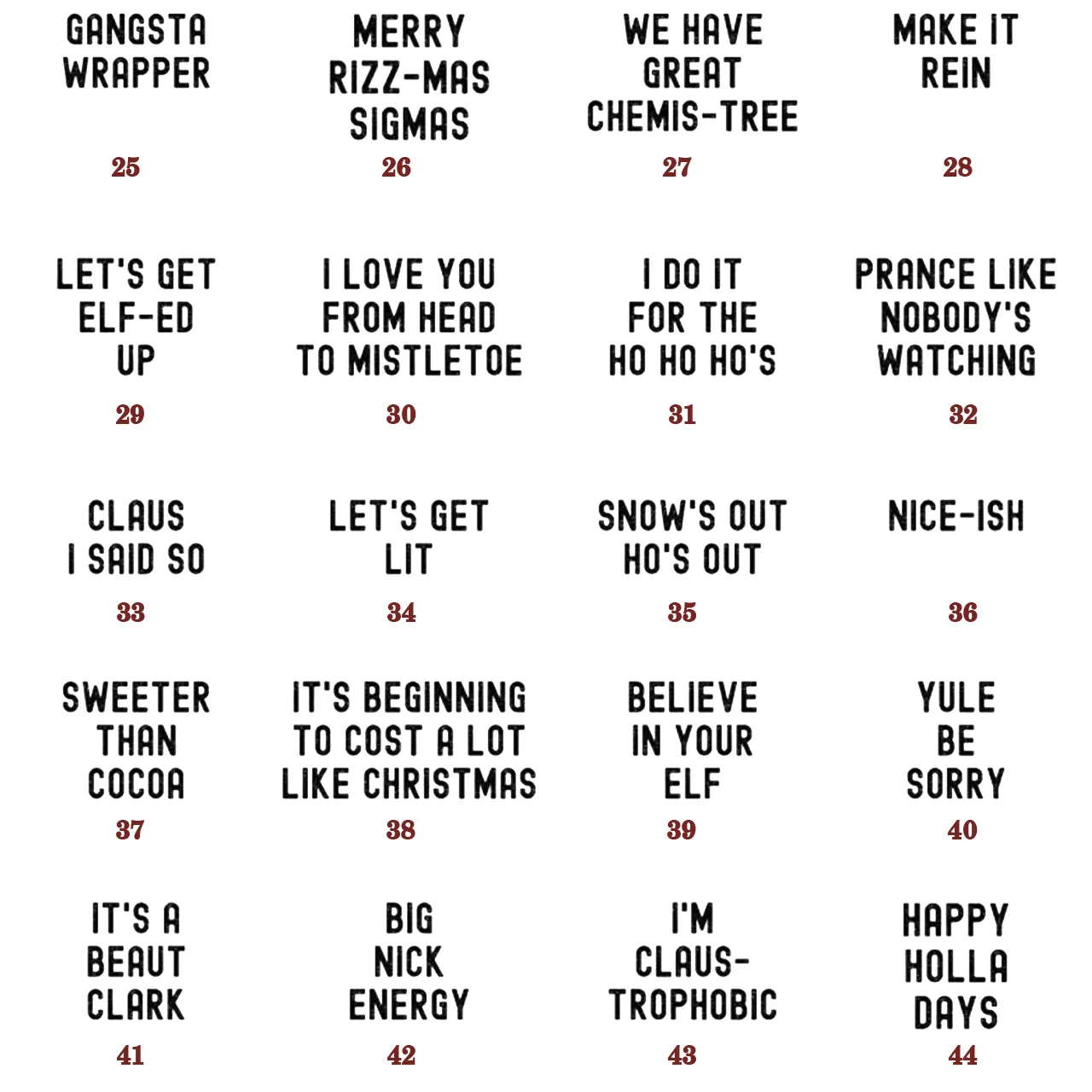 Personalized Funny 60 Quotes Christmas Party Family Matching Pajamas