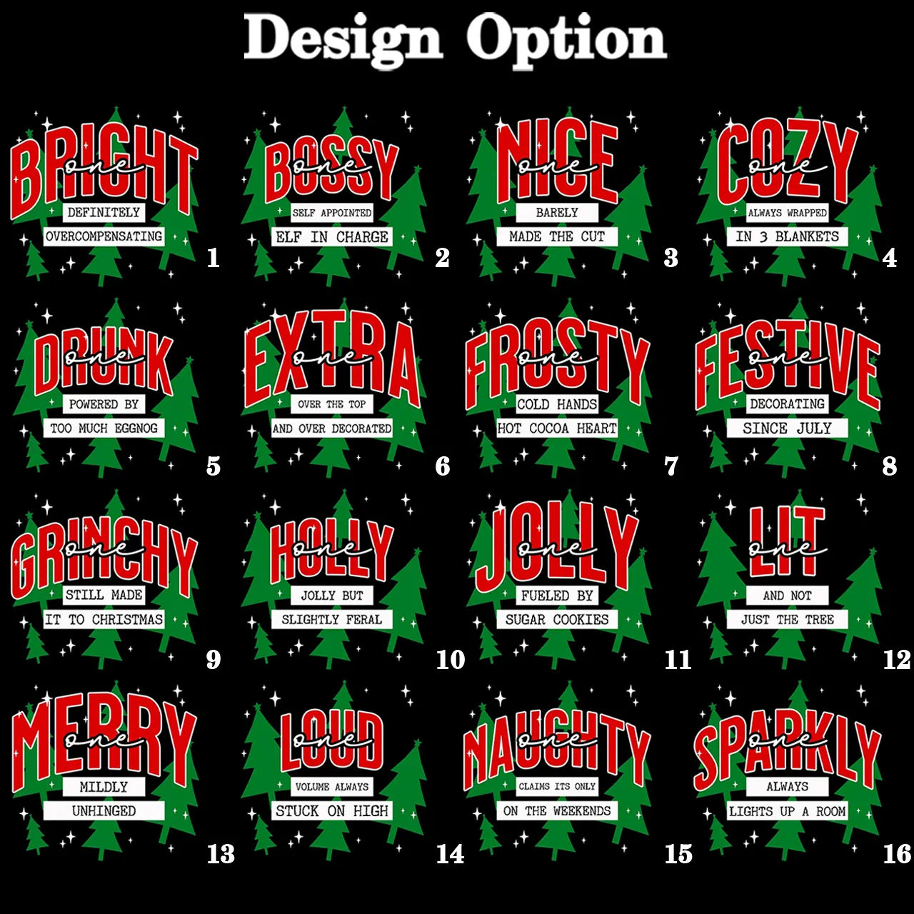 Personalized Funny Group Christmas Family Matching T-Shirts
