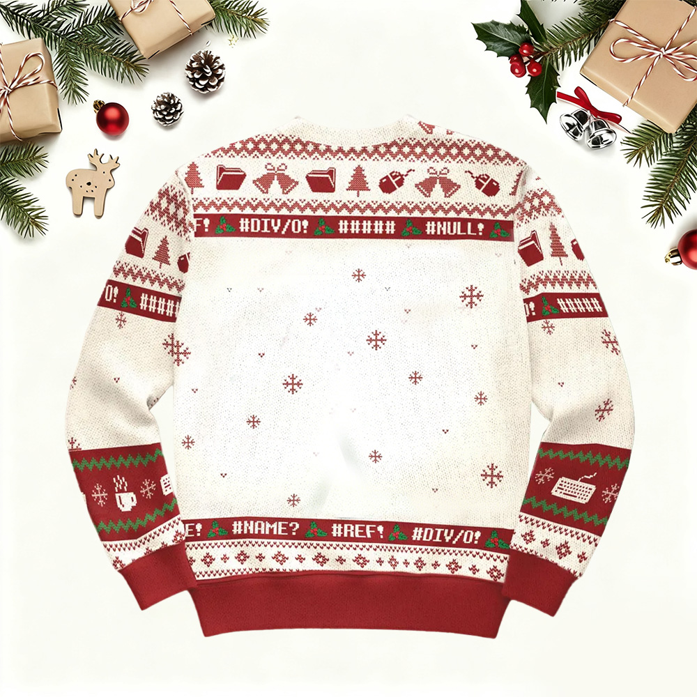 This Calls For A Spreadsheet Christmas Ugly Sweatshirt